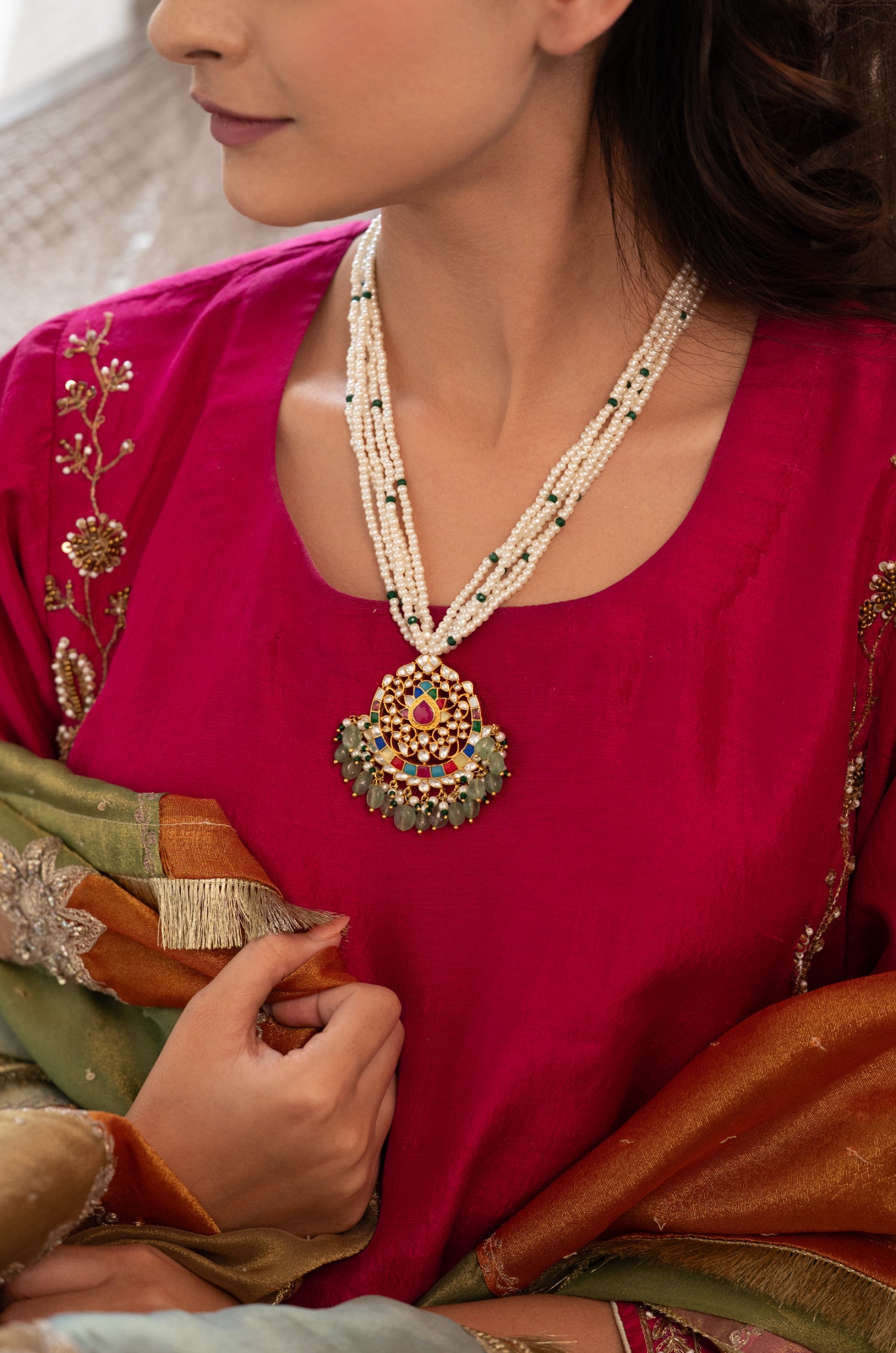 Zivara Multicolored Necklace Set