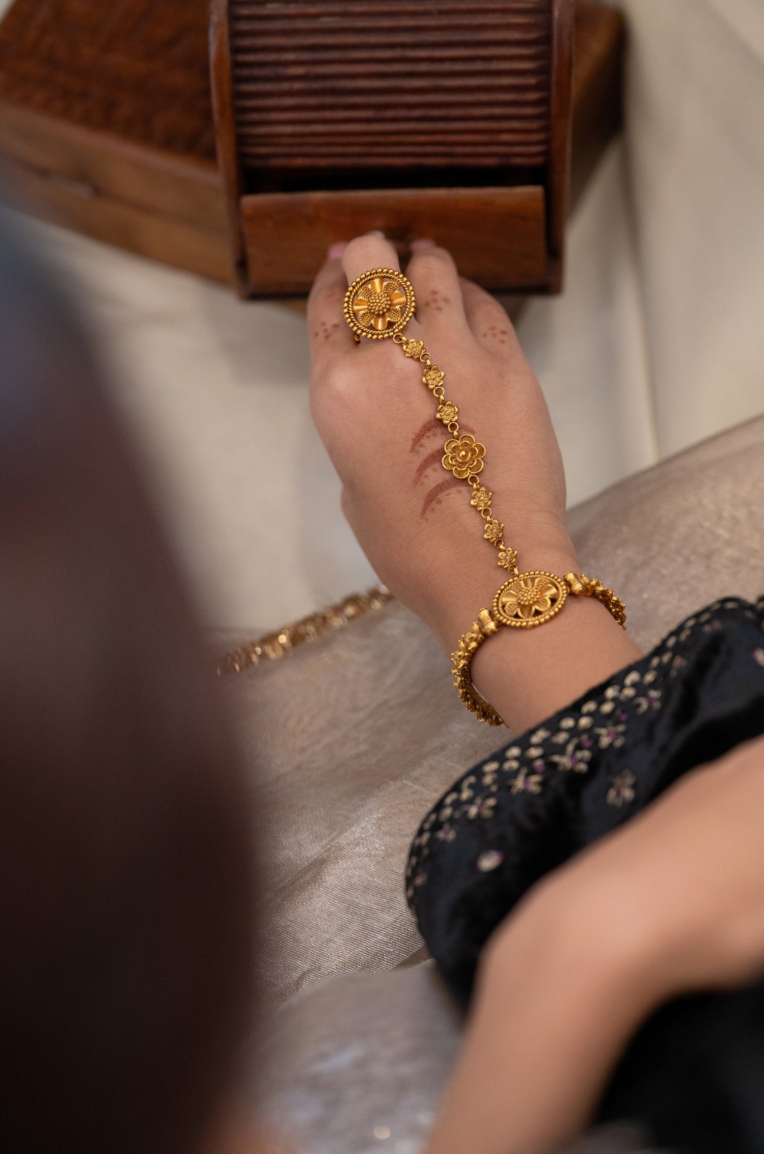Vibha Temple Hathphool Bracelet