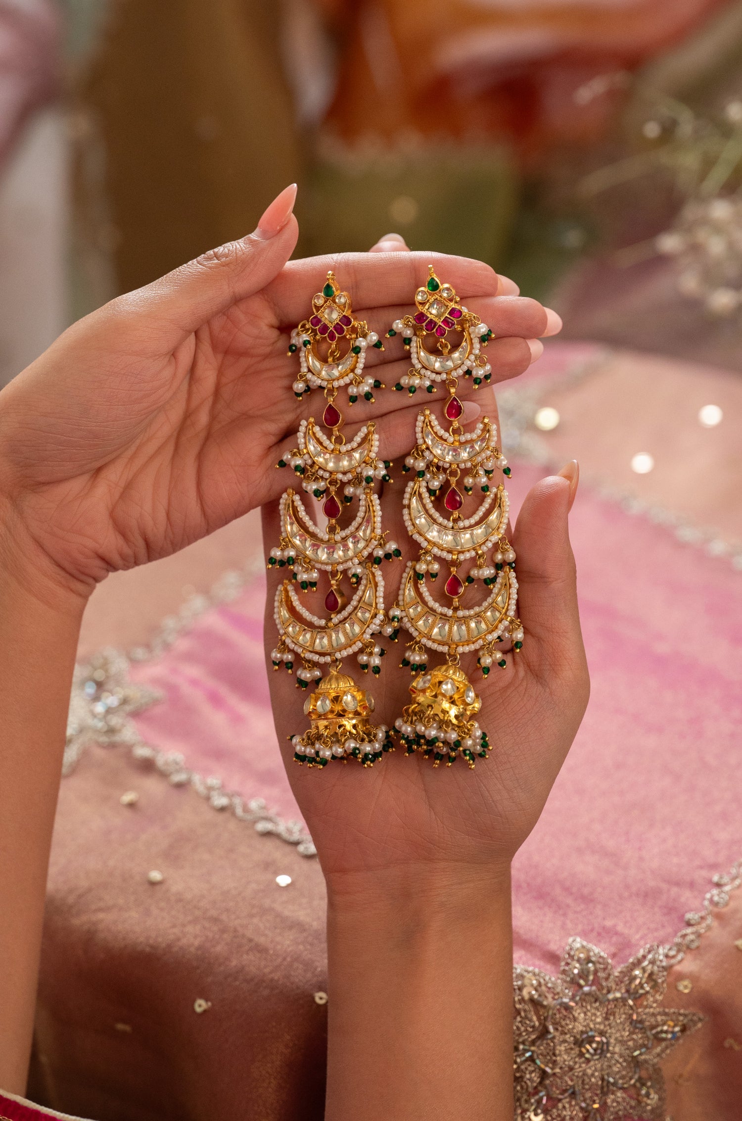 Zareen Kundan Jhumka Earrings