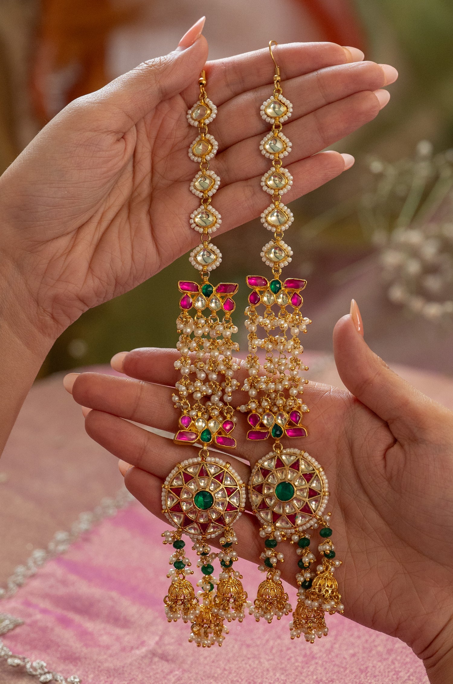Vrinda Kundan Earrings