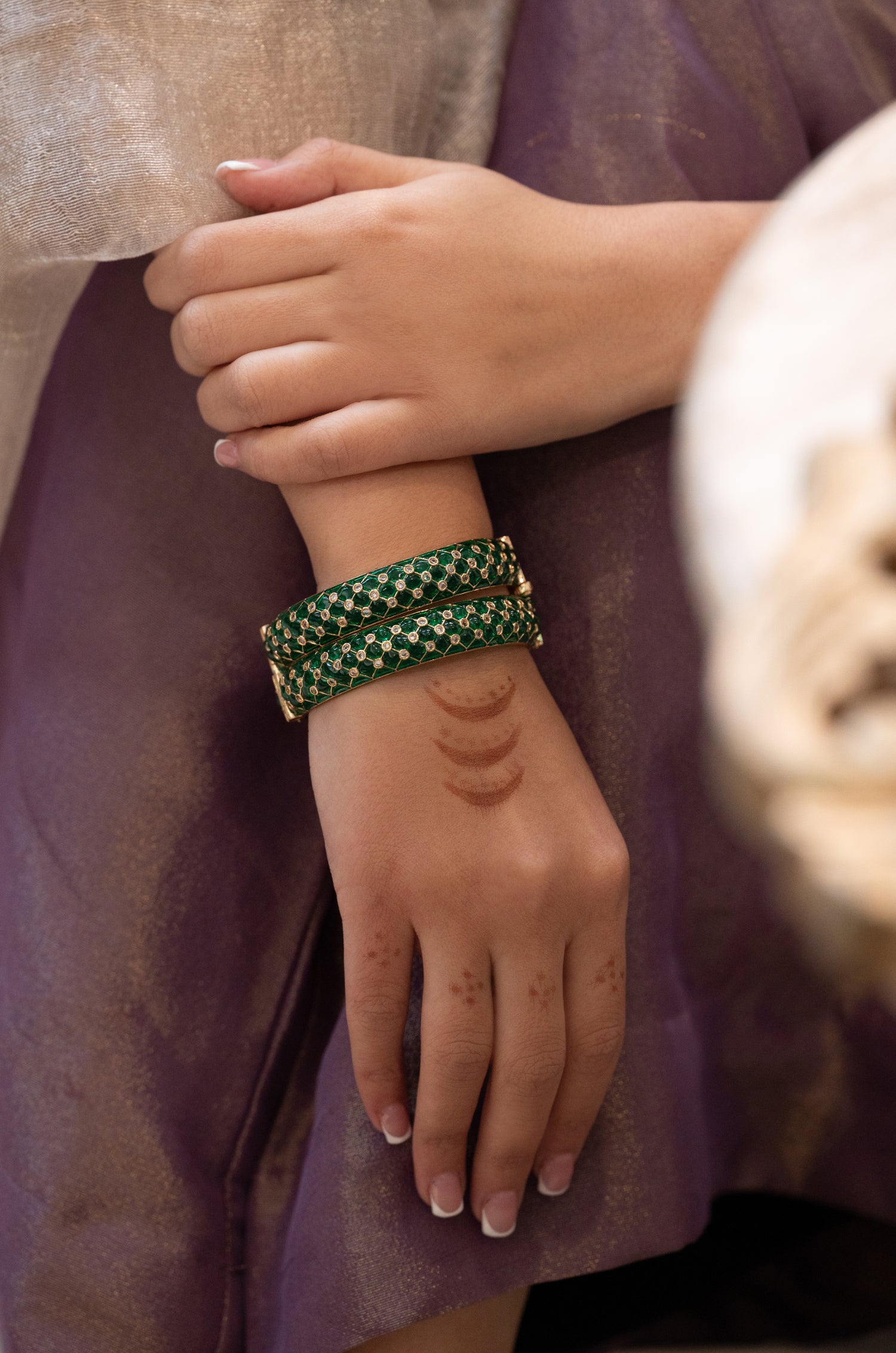 Avani Green Bangles - Set Of 2