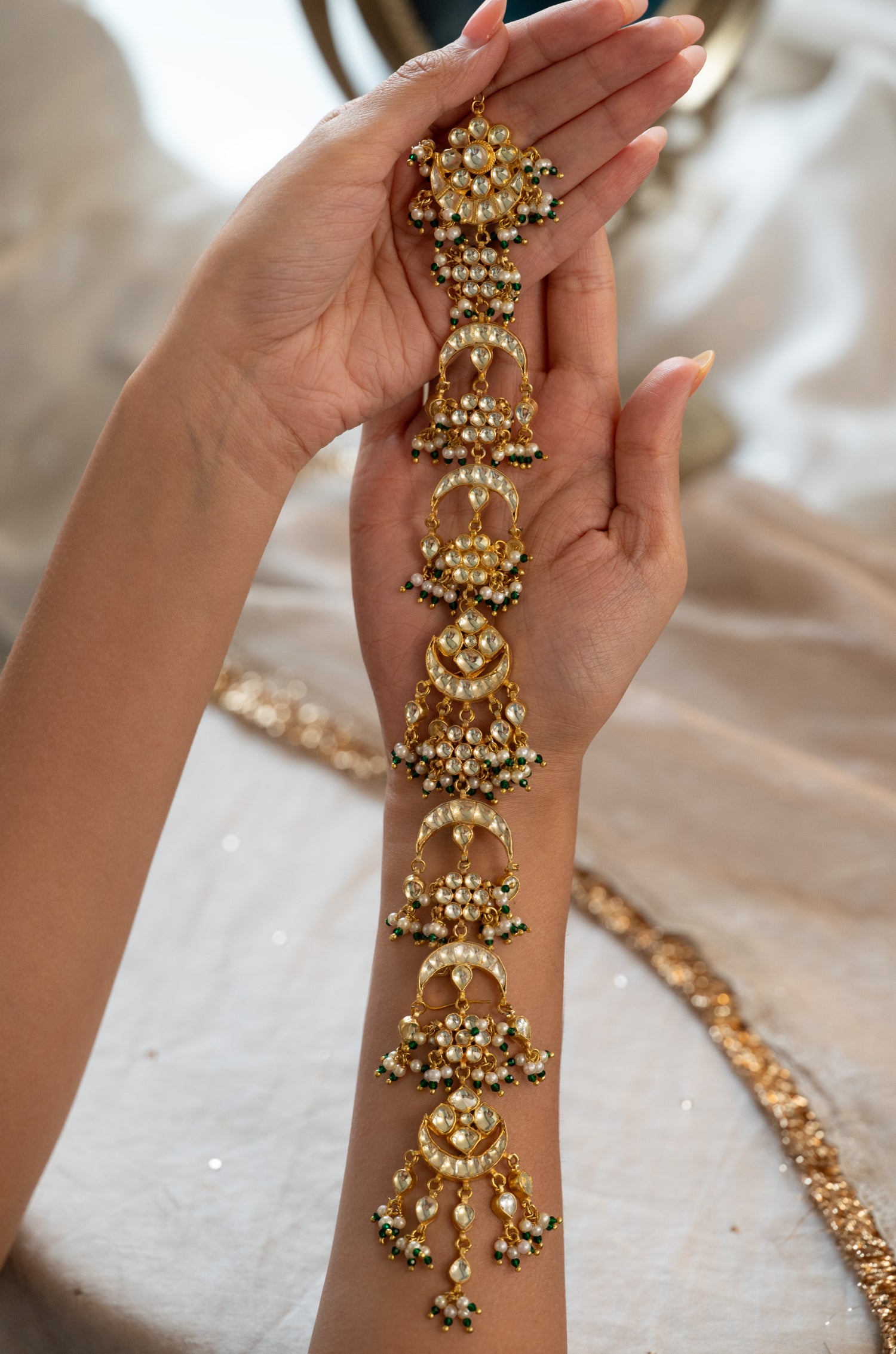 Esha Kundan Braid Pin
