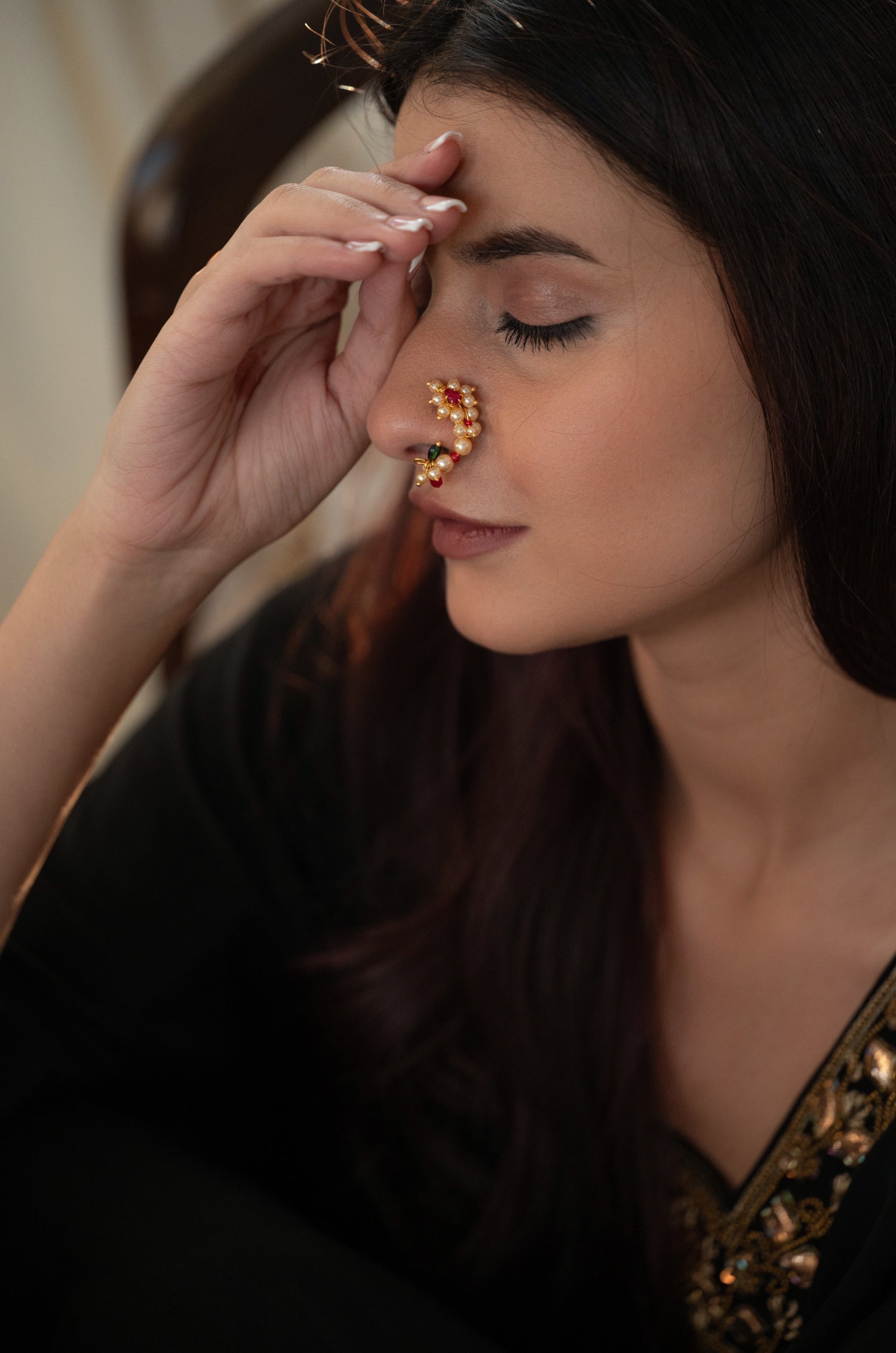 Zulika Pearls Nosepin