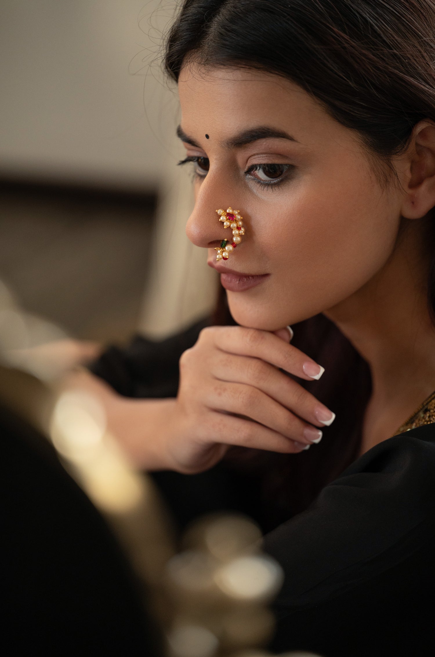 Zulika Pearls Nosepin