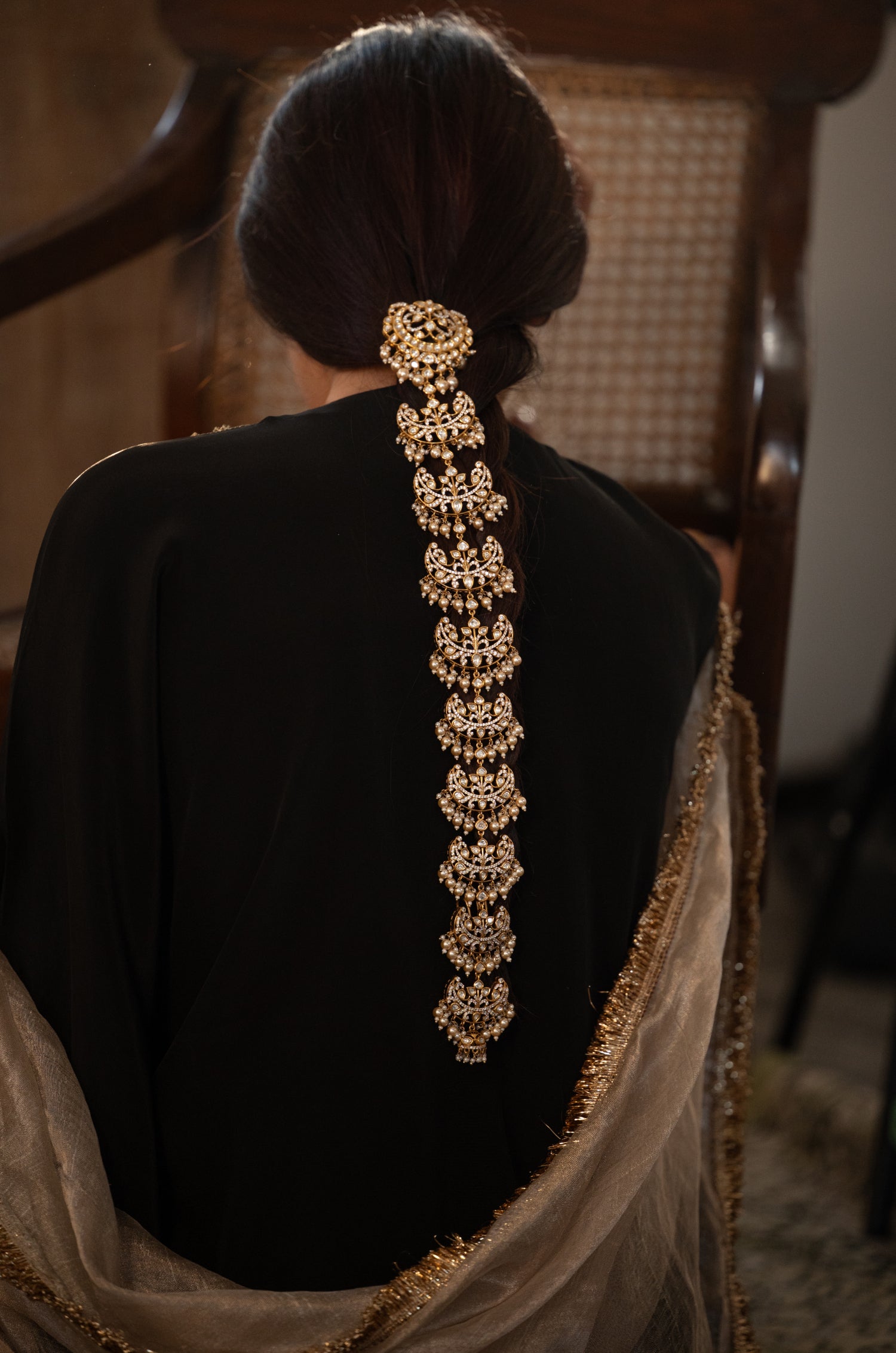 Sakina Polki Braid Pin