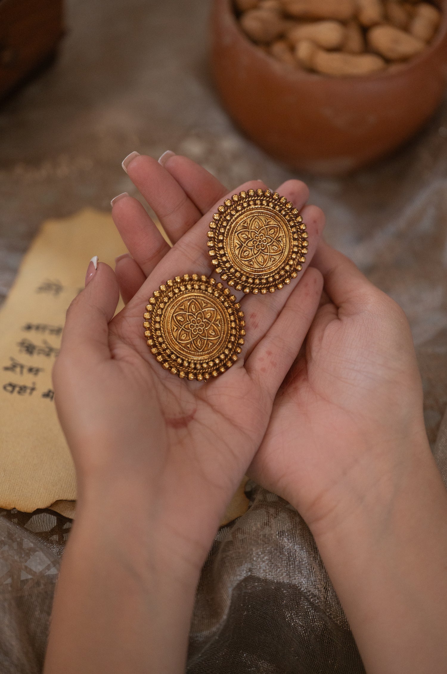 Kamakshi Temple Earrings