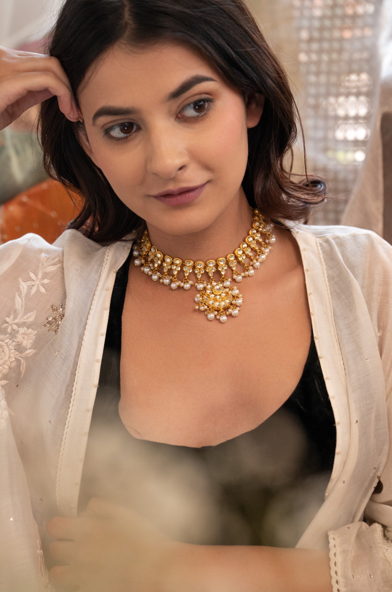 Yurina Kundan Necklace Set