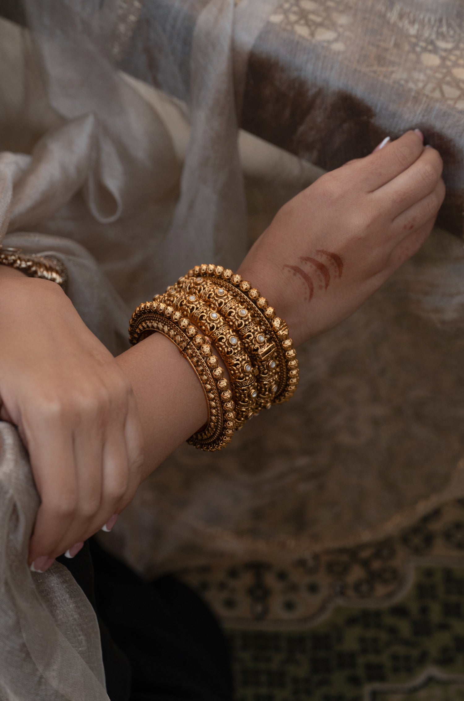 Maitrika Temple Work Bangles