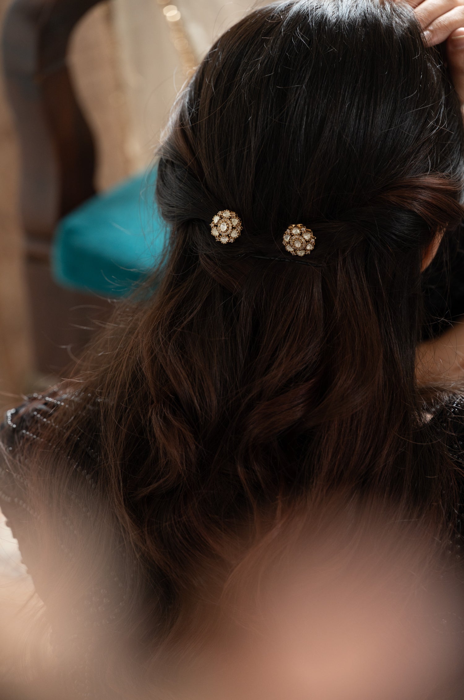 Aria Polki Braid Pin - Set of 2