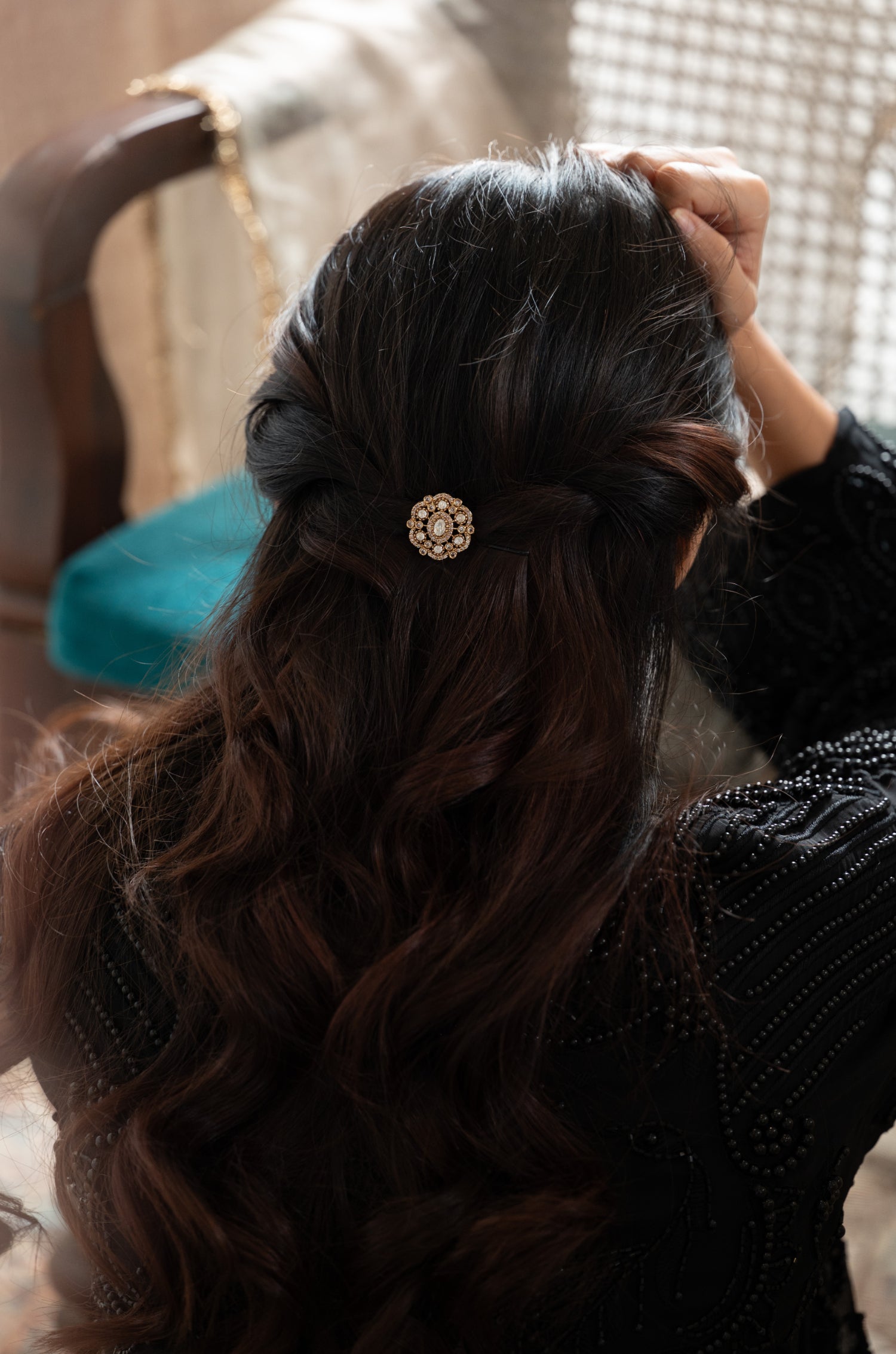 Aria Polki Braid Pin