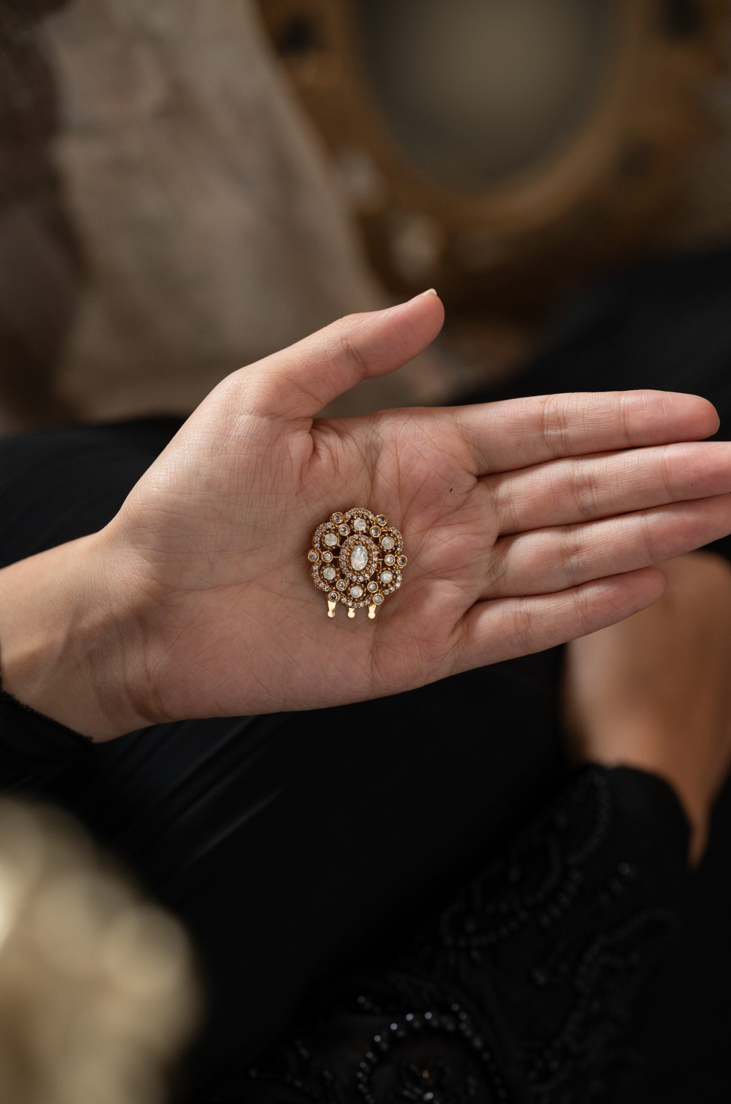 Aria Polki Braid Pin