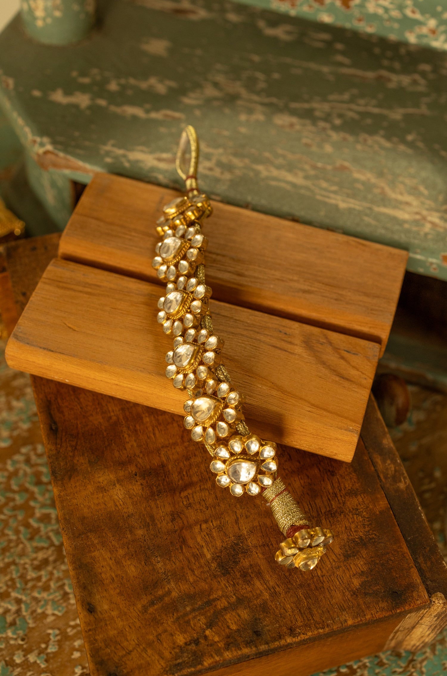 Meena Kundan Paunchi Bracelet