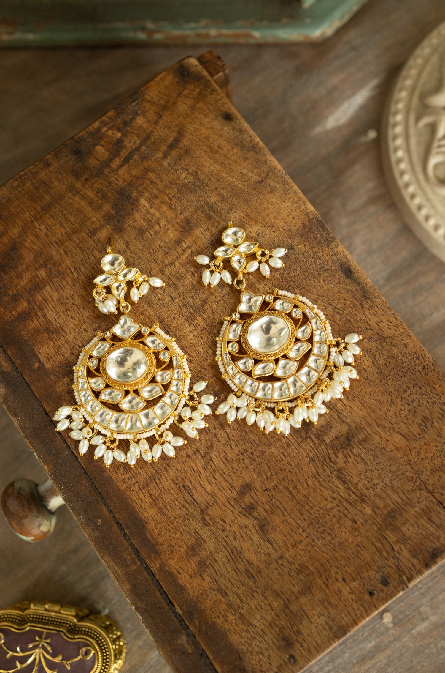 Hamsini Kundan Earrings