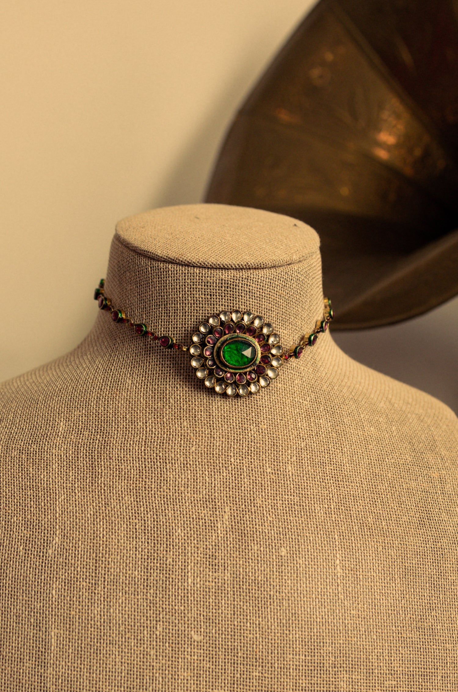 Rani Floral Kundan Choker