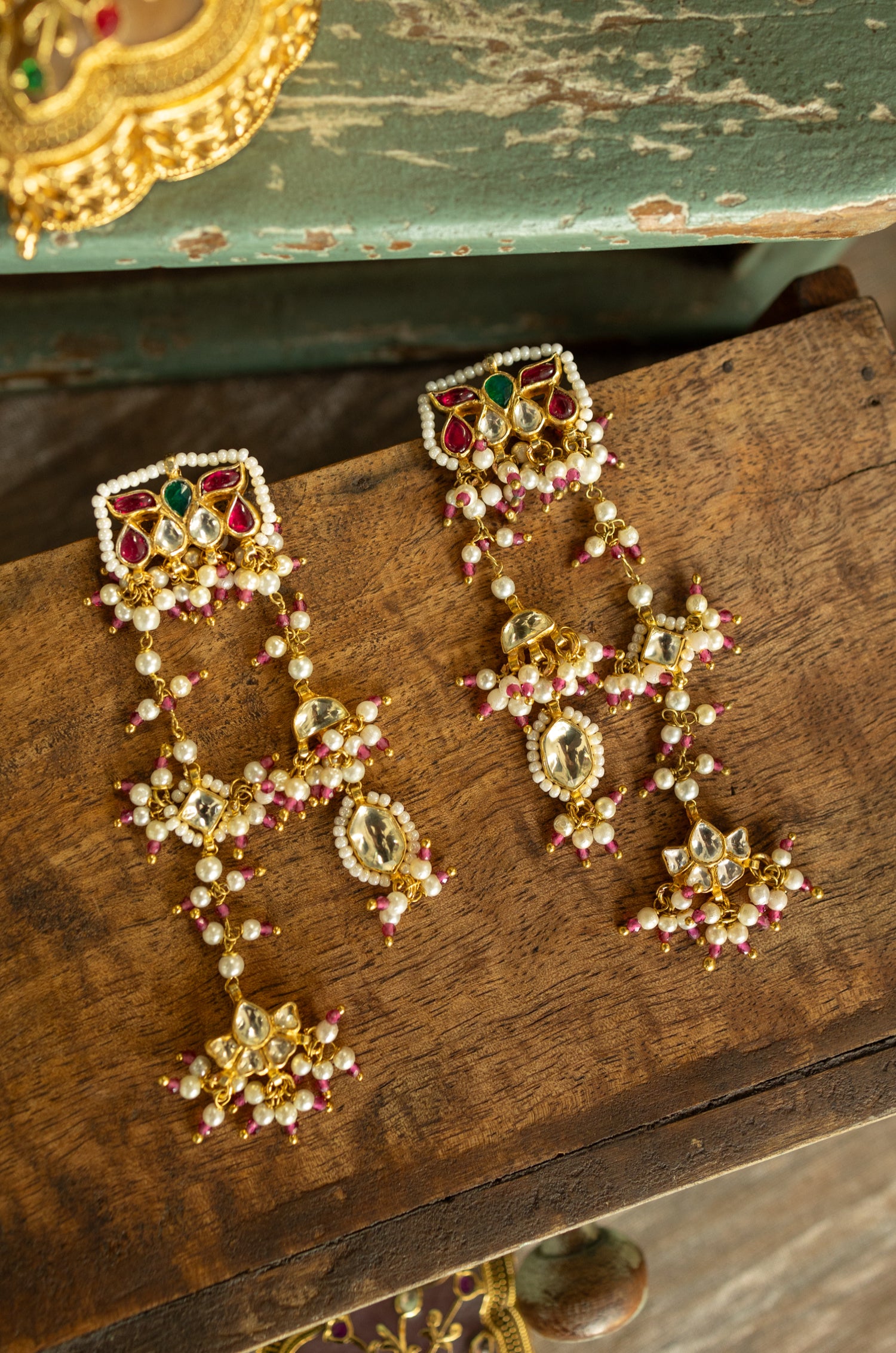 Nishka Kundan Earrings