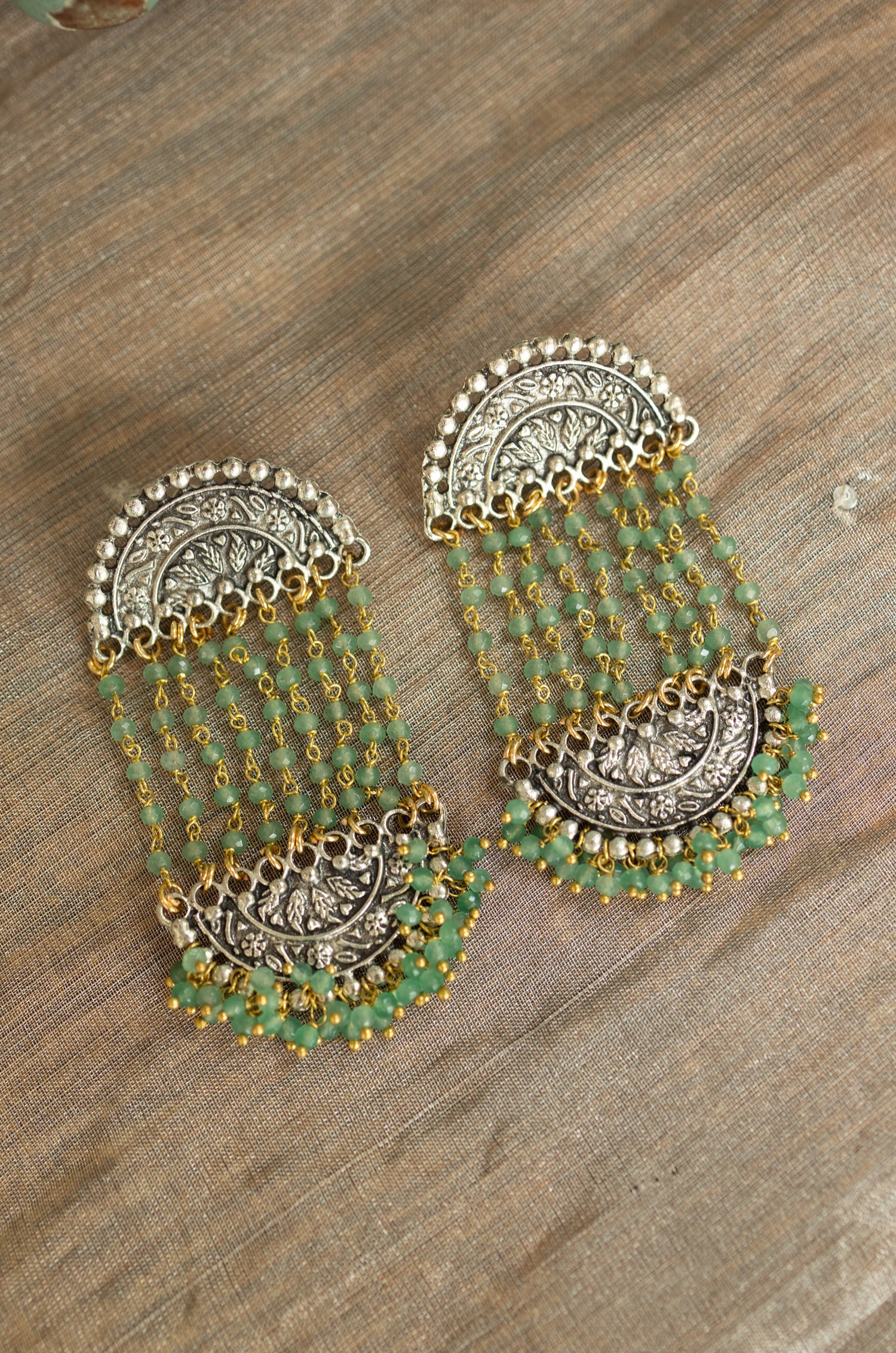 Sahara Green Earrings