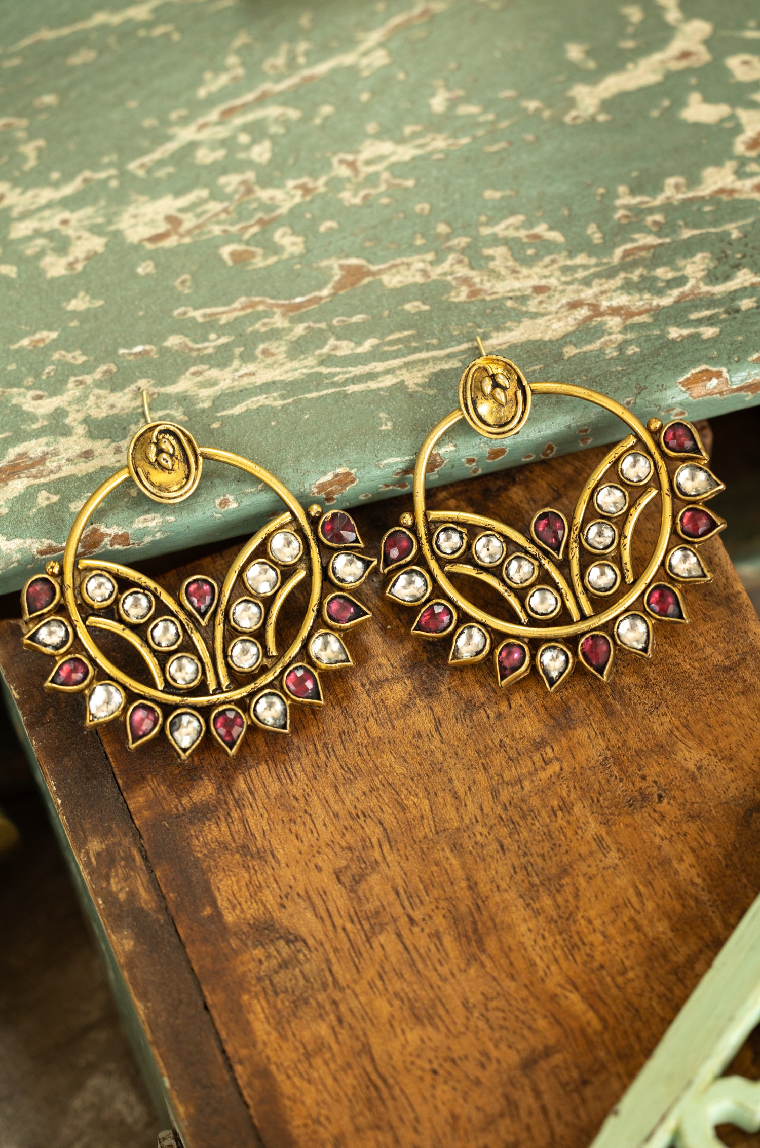 Damini Kundan Earrings