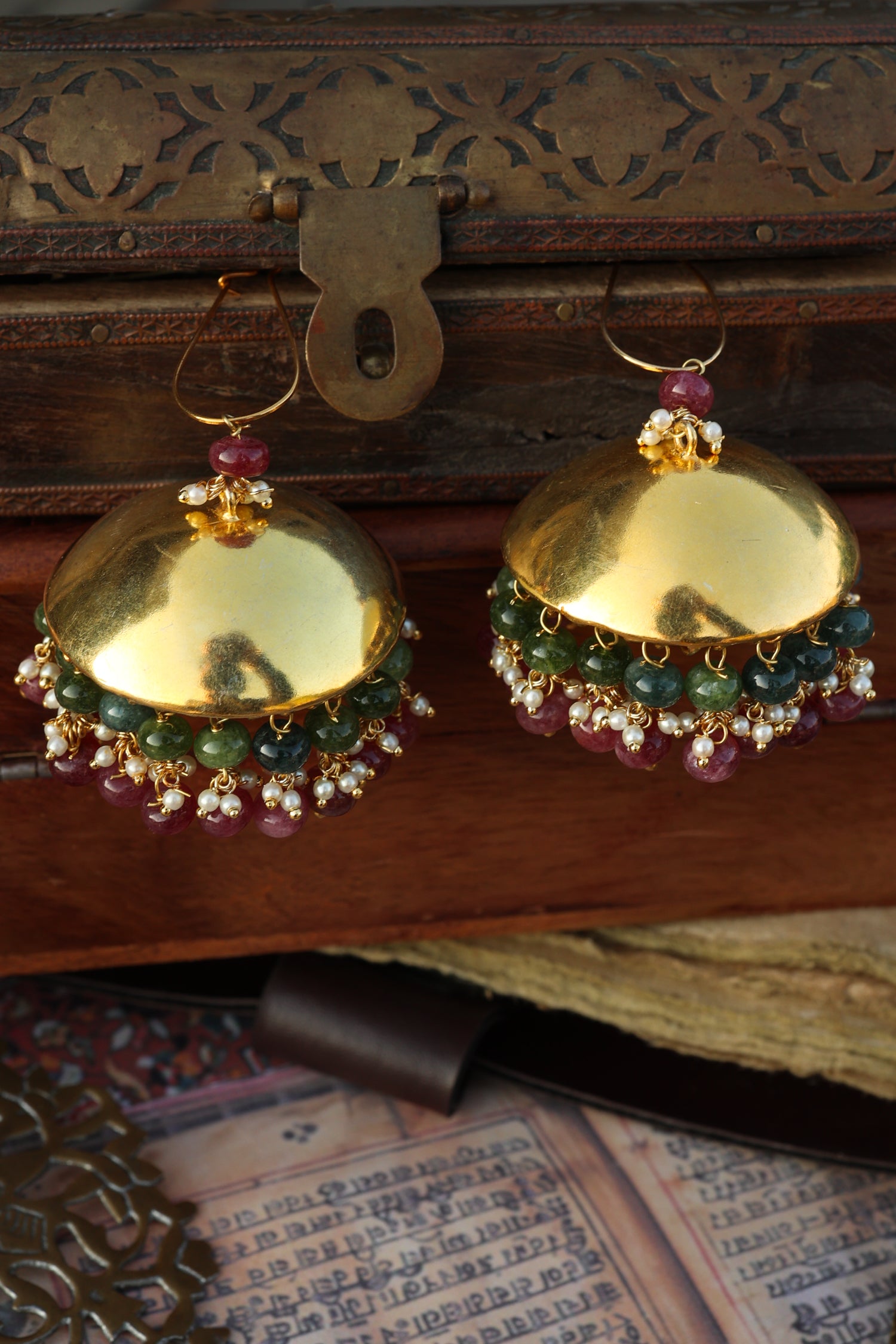 Diya Multicolored Jhumka Earrings