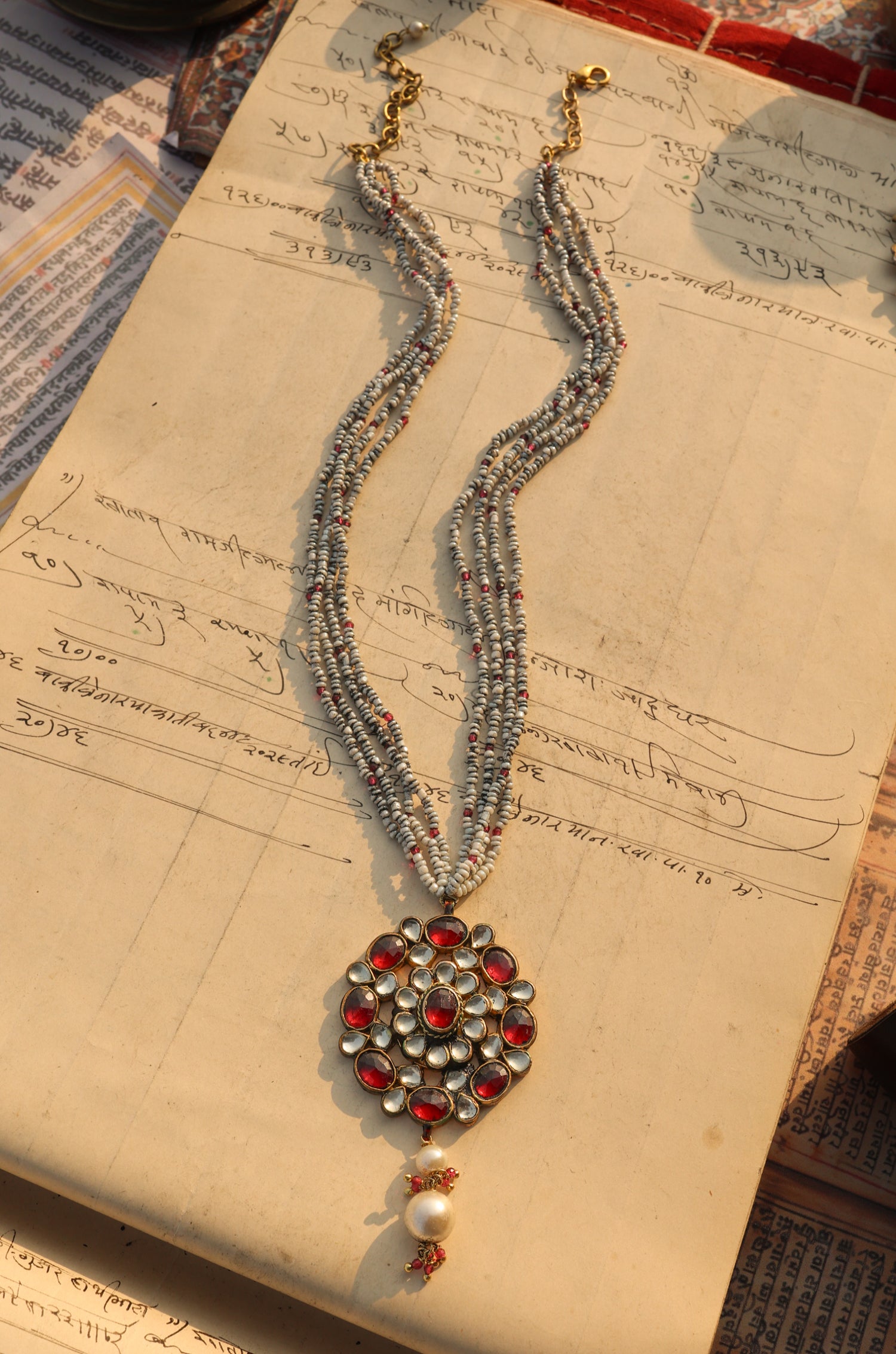 Fivan Red Pendant Necklace