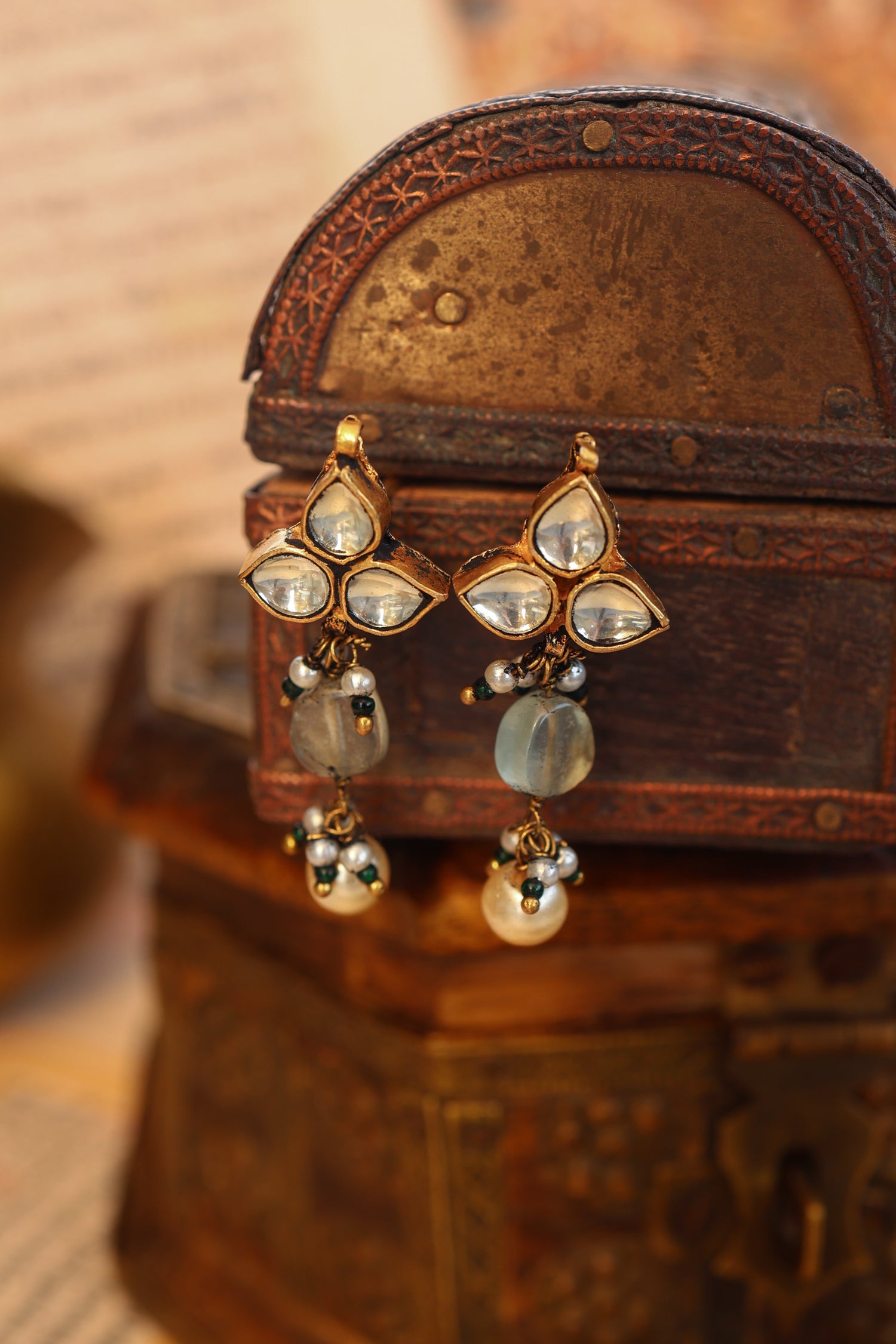 Zeenat Kundan Earrings