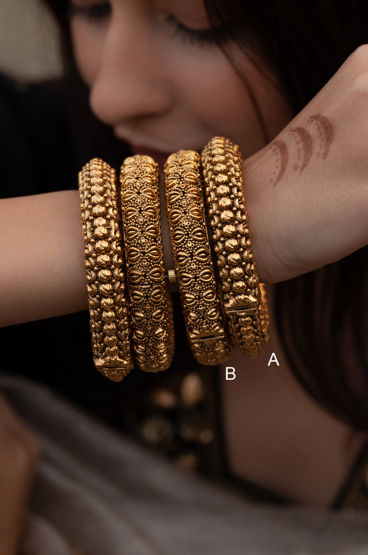 Geetika Temple Work Bangles